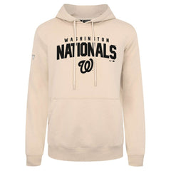 Washington Nationals Levelwear Podium Team Arch Pullover Hoodie - Khaki - MLB Online