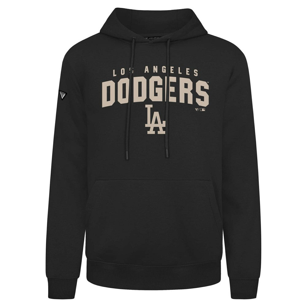 Los Angeles Dodgers Levelwear Podium Team Arch Pullover Hoodie - Black - MLB Online