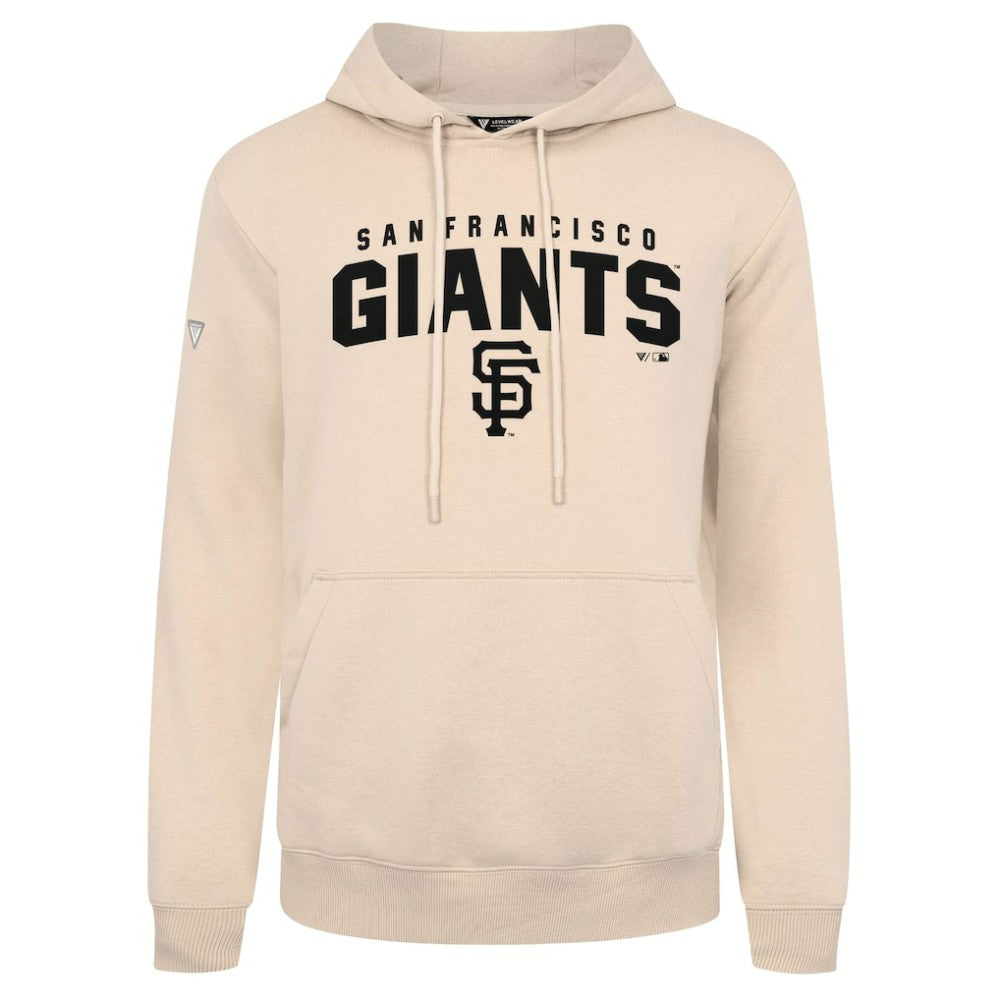 San Francisco Giants Levelwear Podium Team Arch Pullover Hoodie - Khaki - MLB Discount