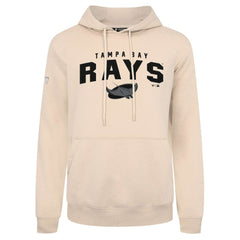 Tampa Bay Rays Levelwear Podium Team Arch Pullover Hoodie - Khaki - MLB Lifestyle