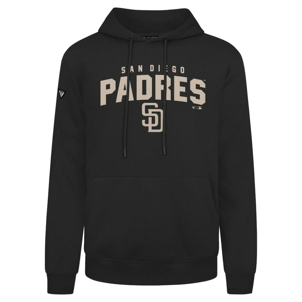 San Diego Padres Levelwear Podium Team Arch Pullover Hoodie - Black - MLB Lifestyle