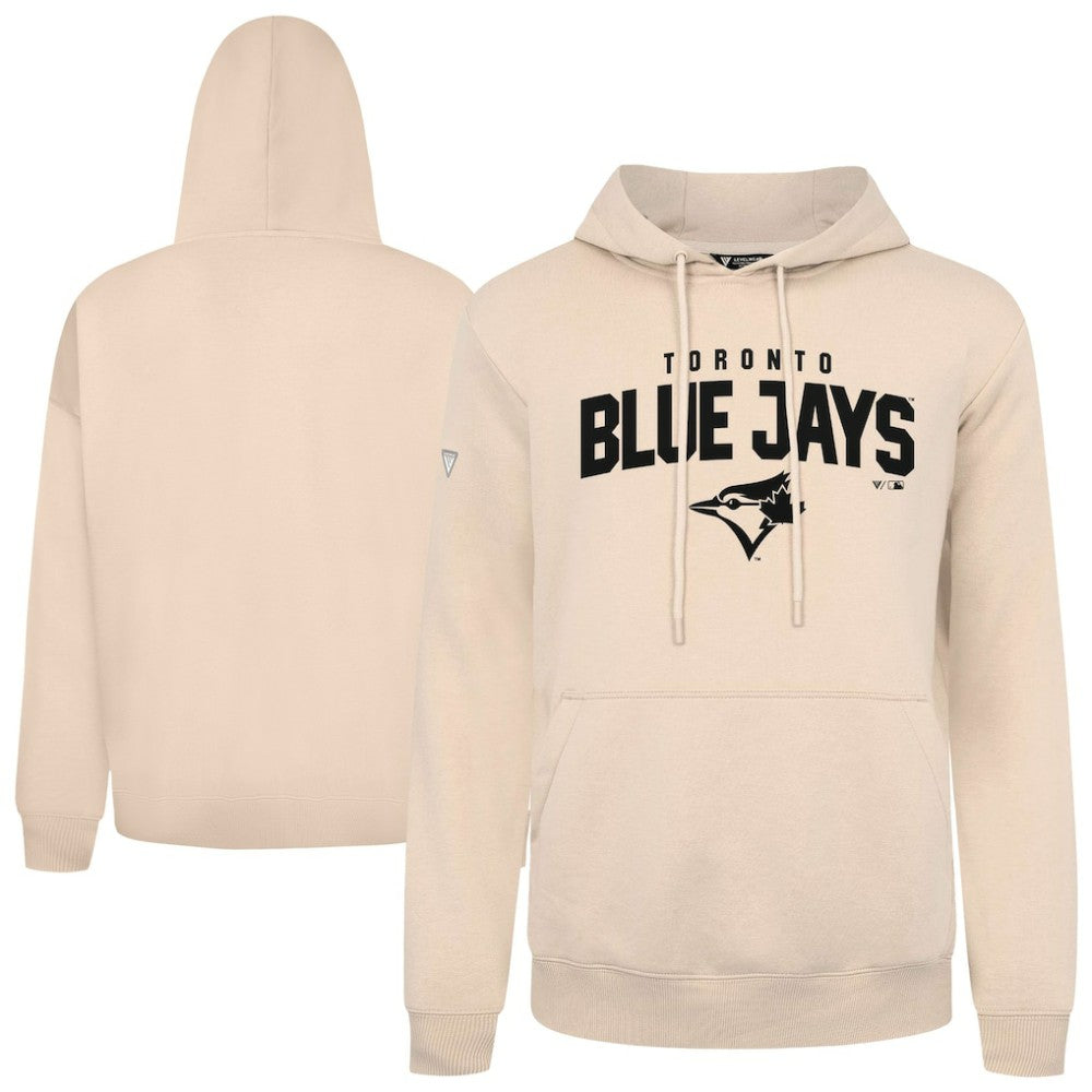 Toronto Blue Jays Levelwear Podium Team Arch Pullover Hoodie - Khaki - MLB Sale