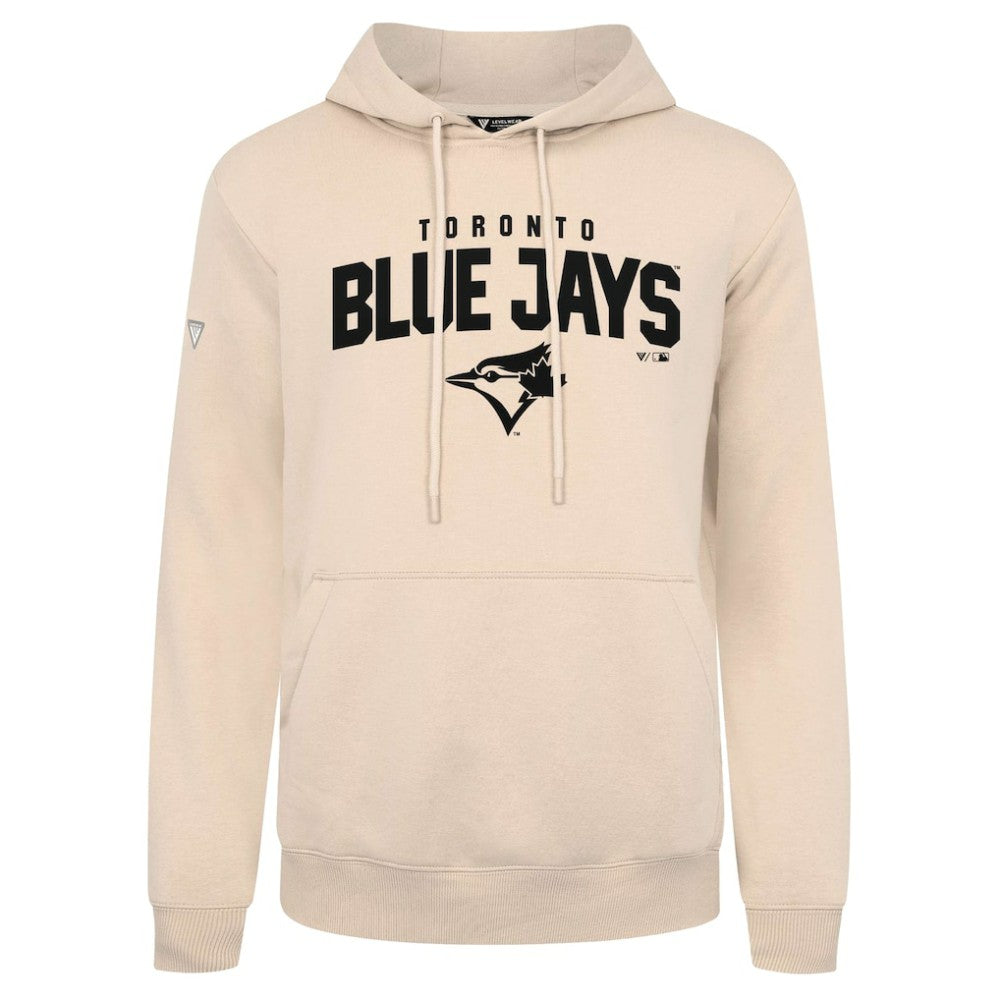 Toronto Blue Jays Levelwear Podium Team Arch Pullover Hoodie - Khaki - MLB Sale