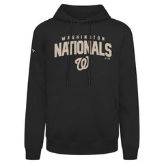 Washington Nationals Levelwear Podium Team Arch Pullover Hoodie - Black - MLB Discount