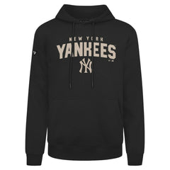 New York Yankees Levelwear Podium Team Arch Pullover Hoodie - Black - MLB Lifestyle