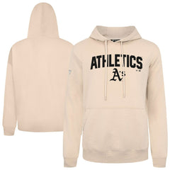 Athletics Levelwear Podium Team Arch Pullover Hoodie - Khaki - MLB on Sale