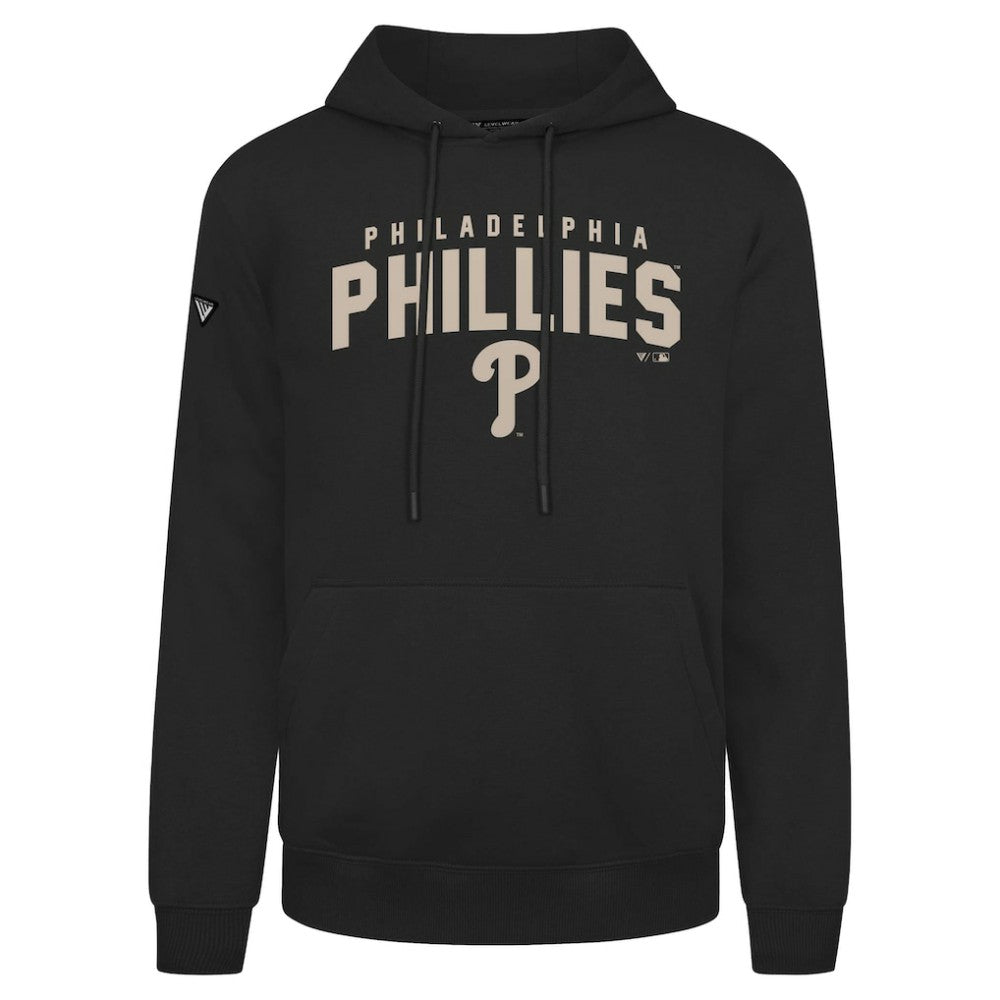 Philadelphia Phillies Levelwear Podium Team Arch Pullover Hoodie - Black - MLB Lifestyle
