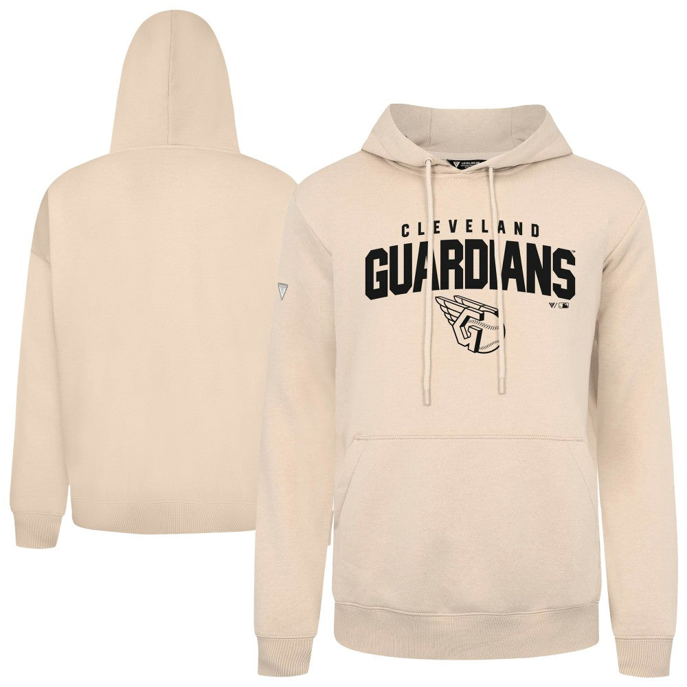 Cleveland Guardians Levelwear Podium Team Arch Pullover Hoodie - Khaki - MLB on Sale