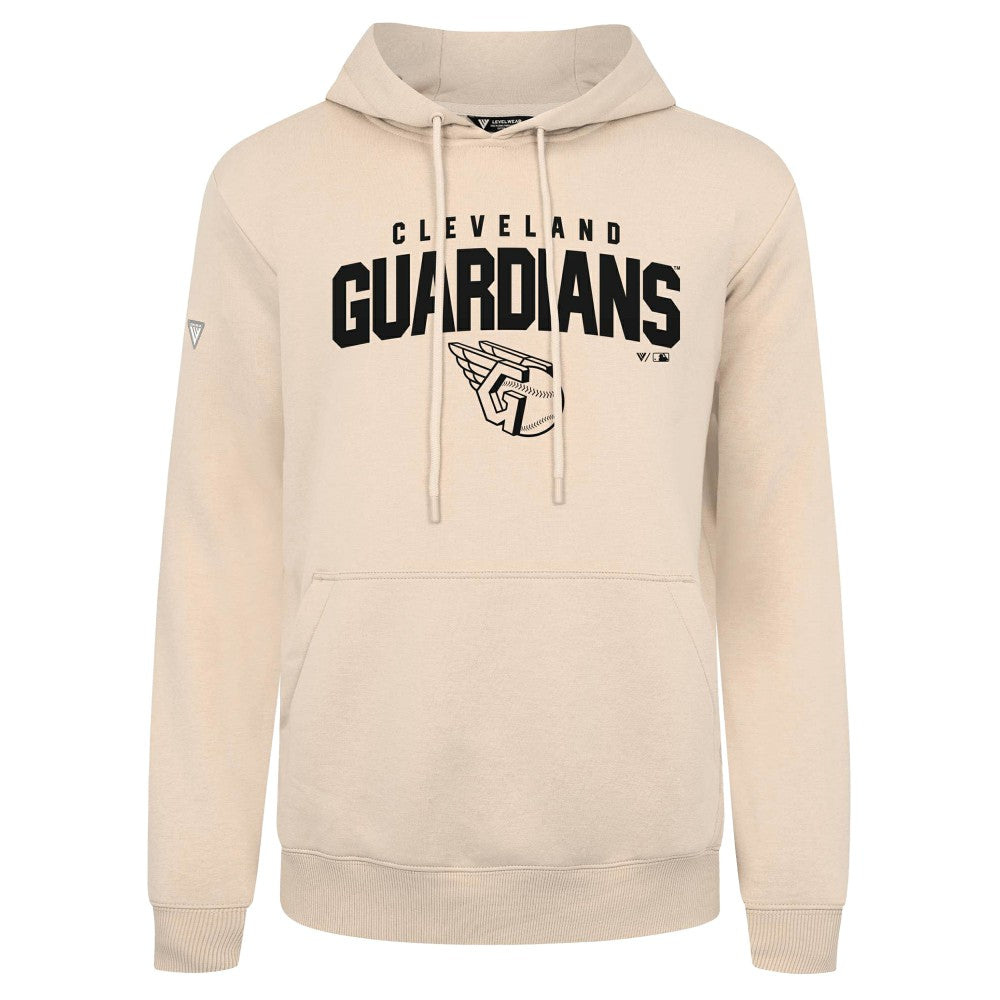 Cleveland Guardians Levelwear Podium Team Arch Pullover Hoodie - Khaki - MLB on Sale