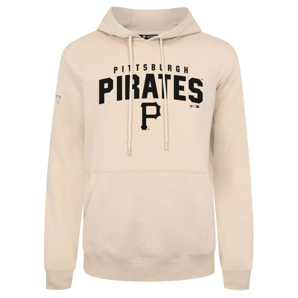 Pittsburgh Pirates Levelwear Podium Team Arch Pullover Hoodie - Khaki - MLB Online
