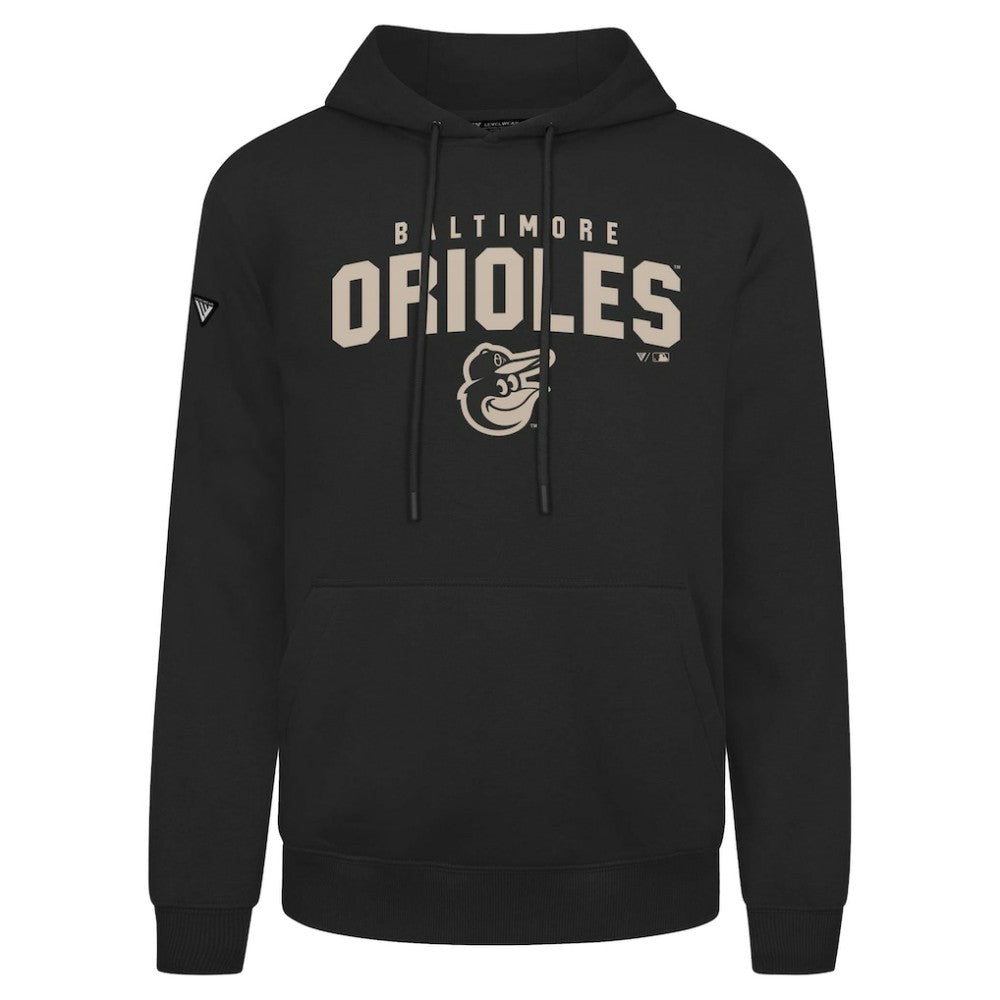 Baltimore Orioles Levelwear Podium Team Arch Pullover Hoodie - Black - MLB Lifestyle
