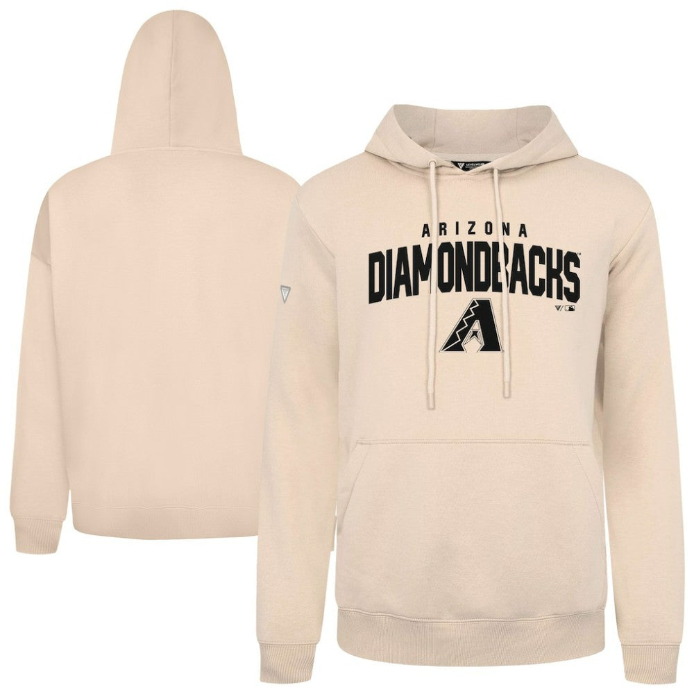 Arizona Diamondbacks Levelwear Podium Team Arch Pullover Hoodie - Khaki - MLB Sale