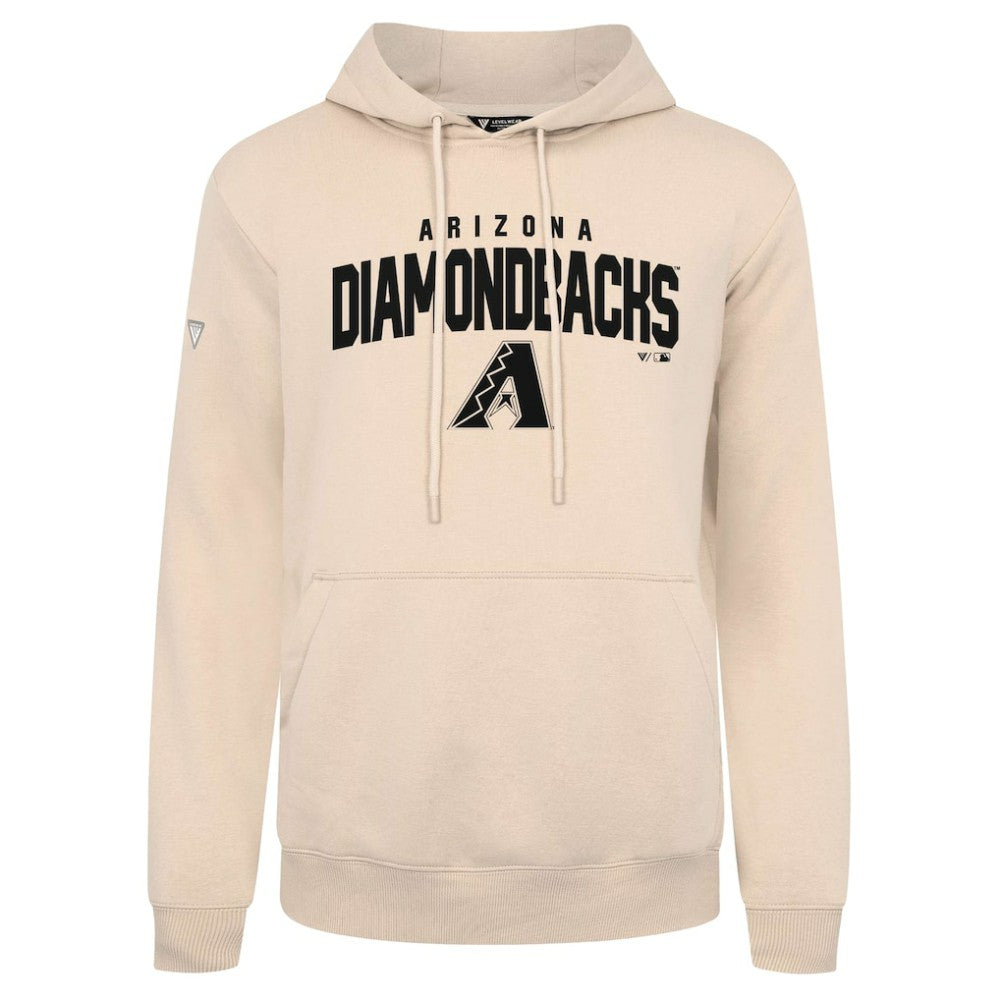 Arizona Diamondbacks Levelwear Podium Team Arch Pullover Hoodie - Khaki - MLB Sale