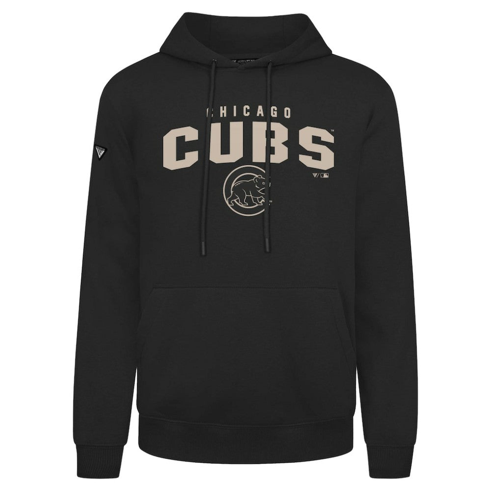 Chicago Cubs Levelwear Podium Team Arch Pullover Hoodie - Black - MLB on Sale