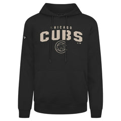 Chicago Cubs Levelwear Podium Team Arch Pullover Hoodie - Black - MLB on Sale