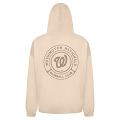 Washington Nationals Levelwear Uphill Oversized Full-Zip Hoodie - Khaki - MLB Lifestyle