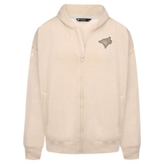Toronto Blue Jays Levelwear Uphill Oversized Full-Zip Hoodie - Khaki - MLB Sale