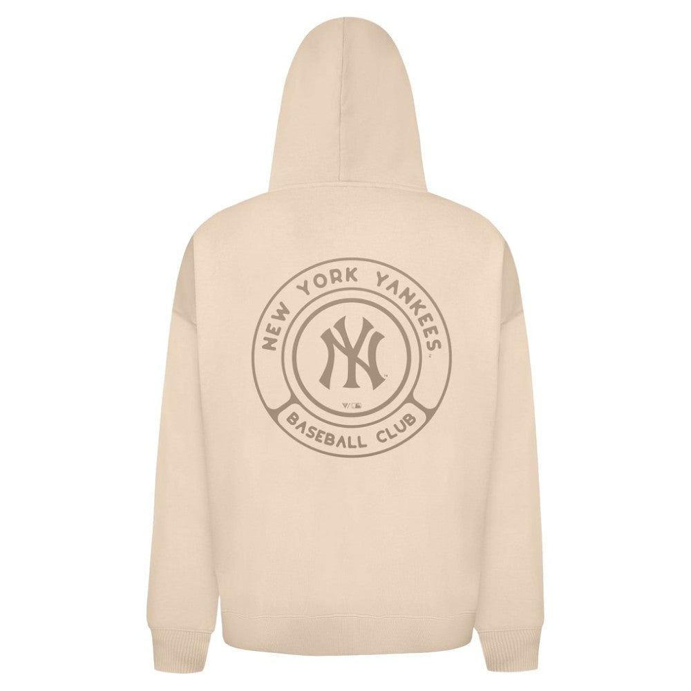 New York Yankees Levelwear Uphill Oversized Full-Zip Hoodie - Khaki - MLB Sale