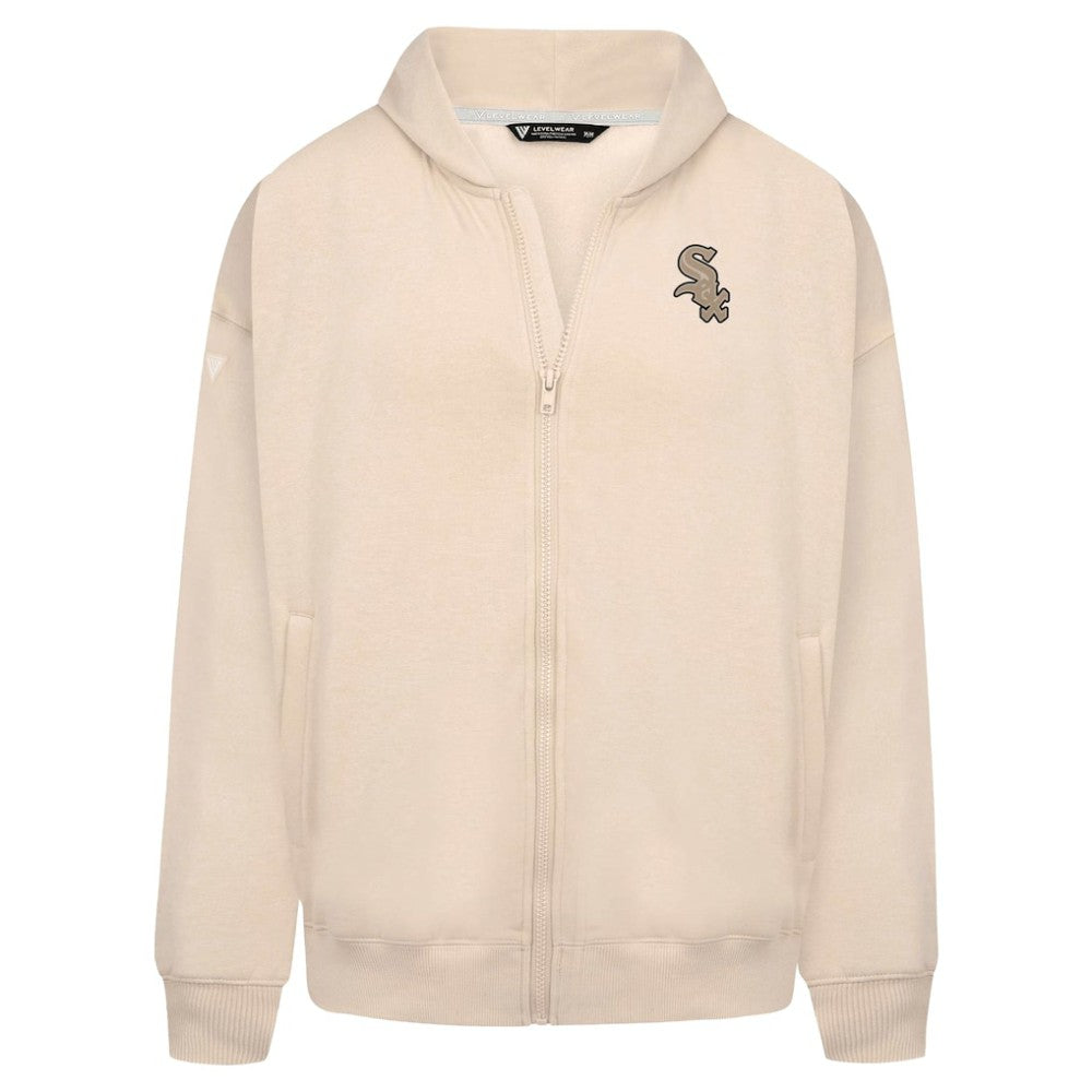 Chicago White Sox Levelwear Uphill Oversized Full-Zip Hoodie - Khaki - MLB on Sale