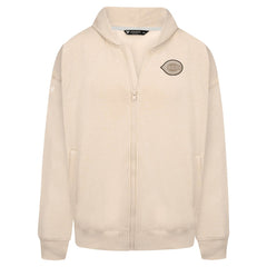 Cincinnati Reds Levelwear Uphill Oversized Full-Zip Hoodie - Khaki - MLB on Sale
