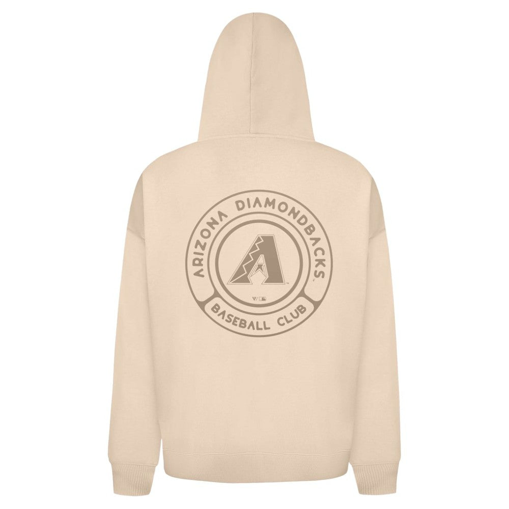 Arizona Diamondbacks Levelwear Uphill Oversized Full-Zip Hoodie - Khaki - MLB Discount