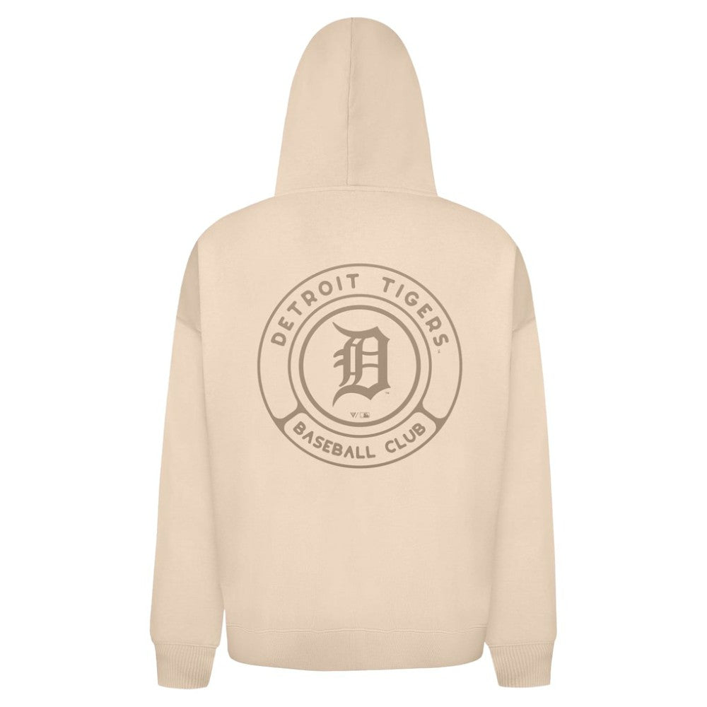 Detroit Tigers Levelwear Uphill Oversized Full-Zip Hoodie - Khaki - MLB on Sale