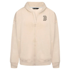 Boston Red Sox Levelwear Uphill Oversized Full-Zip Hoodie - Khaki - MLB on Sale