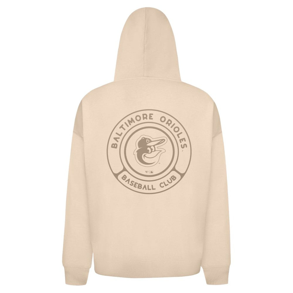 Baltimore Orioles Levelwear Uphill Oversized Full-Zip Hoodie - Khaki - MLB Online
