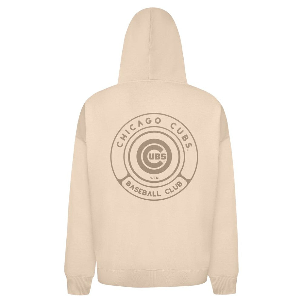 Chicago Cubs Levelwear Uphill Oversized Full-Zip Hoodie - Khaki - MLB Online
