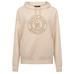 Colorado Rockies Levelwear Women's Adorn Gateway Pullover Hoodie - Khaki - MLB Lifestyle
