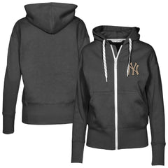 New York Yankees Levelwear Women's Gardinia Full-Zip Hoodie - Black - MLB Sale