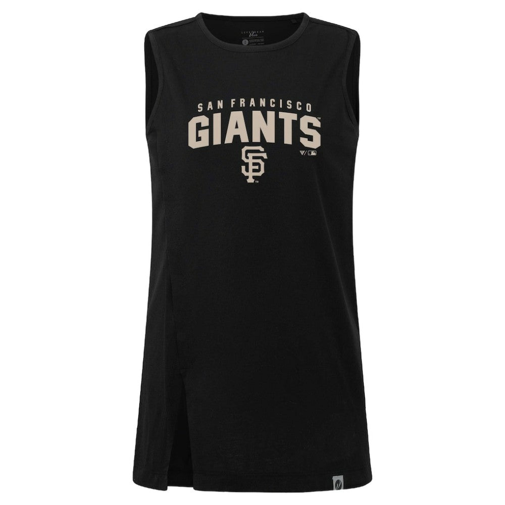 San Francisco Giants Levelwear Women's Influx Team Arch Tank Top - Black - MLB Online