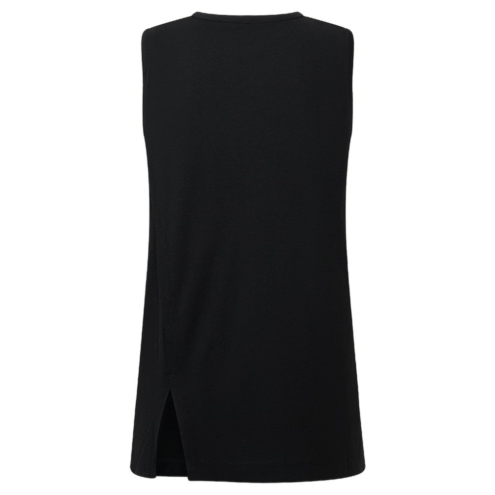 Chicago Cubs Levelwear Women's Influx Team Arch Tank Top - Black - MLB Discount