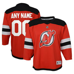 New Jersey Devils Youth Replica Custom Jersey - Red - NHL 202081844