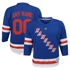 New York Rangers Youth Replica Custom Jersey - Blue - NHL 202081845