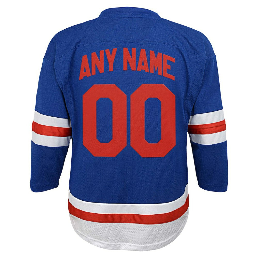 New York Rangers Youth Replica Custom Jersey - Blue - NHL 202081845