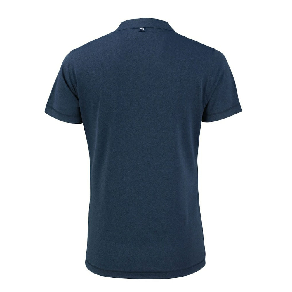 Los Angeles Chargers Cutter & Buck Women's Forge Stretch Blade DryTec V-Neck Polo Heather Navy