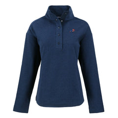 Buffalo Bills Cutter & Buck Women's Hunts Point Eco Half-Snap Sweatshirt Navy