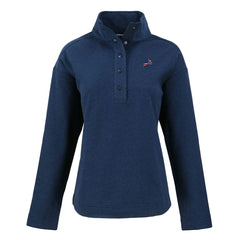 Detroit Lions Cutter & Buck Women's Hunts Point Eco Half-Snap Sweatshirt Navy