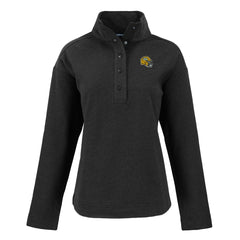 Green Bay Packers Cutter & Buck Women's Hunts Point Eco Half-Snap Sweatshirt Black