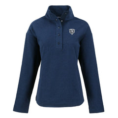Chicago Bears Cutter & Buck Women's Hunts Point Eco Half-Snap Sweatshirt Navy