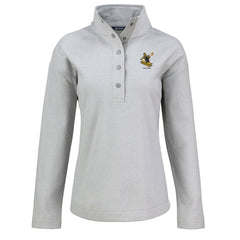 Pittsburgh Steelers Cutter & Buck Women's Hunts Point Eco Half-Snap Sweatshirt Gray