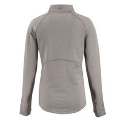 Tampa Bay Buccaneers Cutter & Buck Women's Peshastin Eco Fleece Recycled Tri-Blend Raglan Half-Zip Jacket Heather Gray