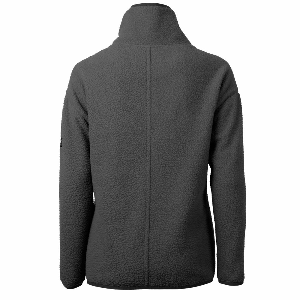 Detroit Lions Cutter & Buck Women's Historic Cascade Eco Sherpa Fleece Half-Zip Jacket Charcoal