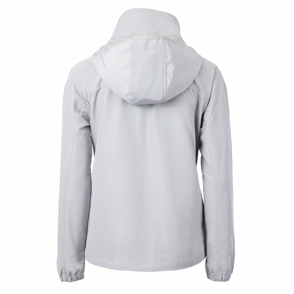 Pittsburgh Steelers Cutter & Buck Women's Charter Eco Recycled Half-Zip Hooded Anorak Jacket Gray