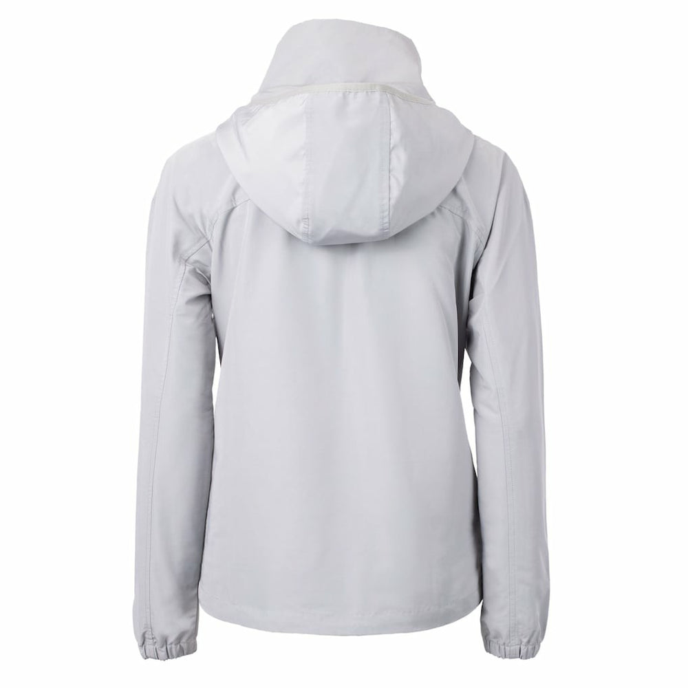 Pittsburgh Steelers Cutter & Buck Women's Charter Eco Recycled Half-Zip Hooded Anorak Jacket Gray