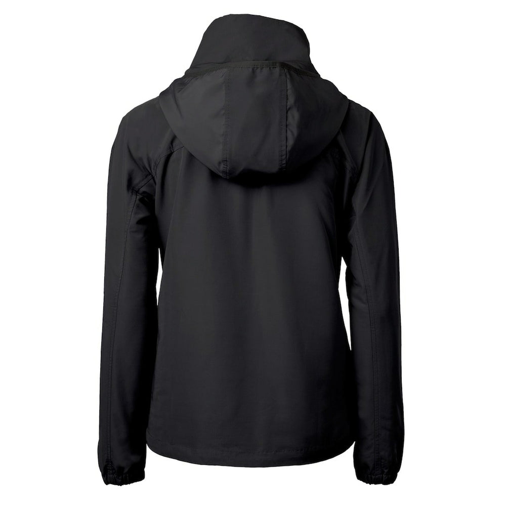 San Francisco 49ers Cutter & Buck Women's Charter Eco Recycled Half-Zip Hooded Anorak Jacket Black