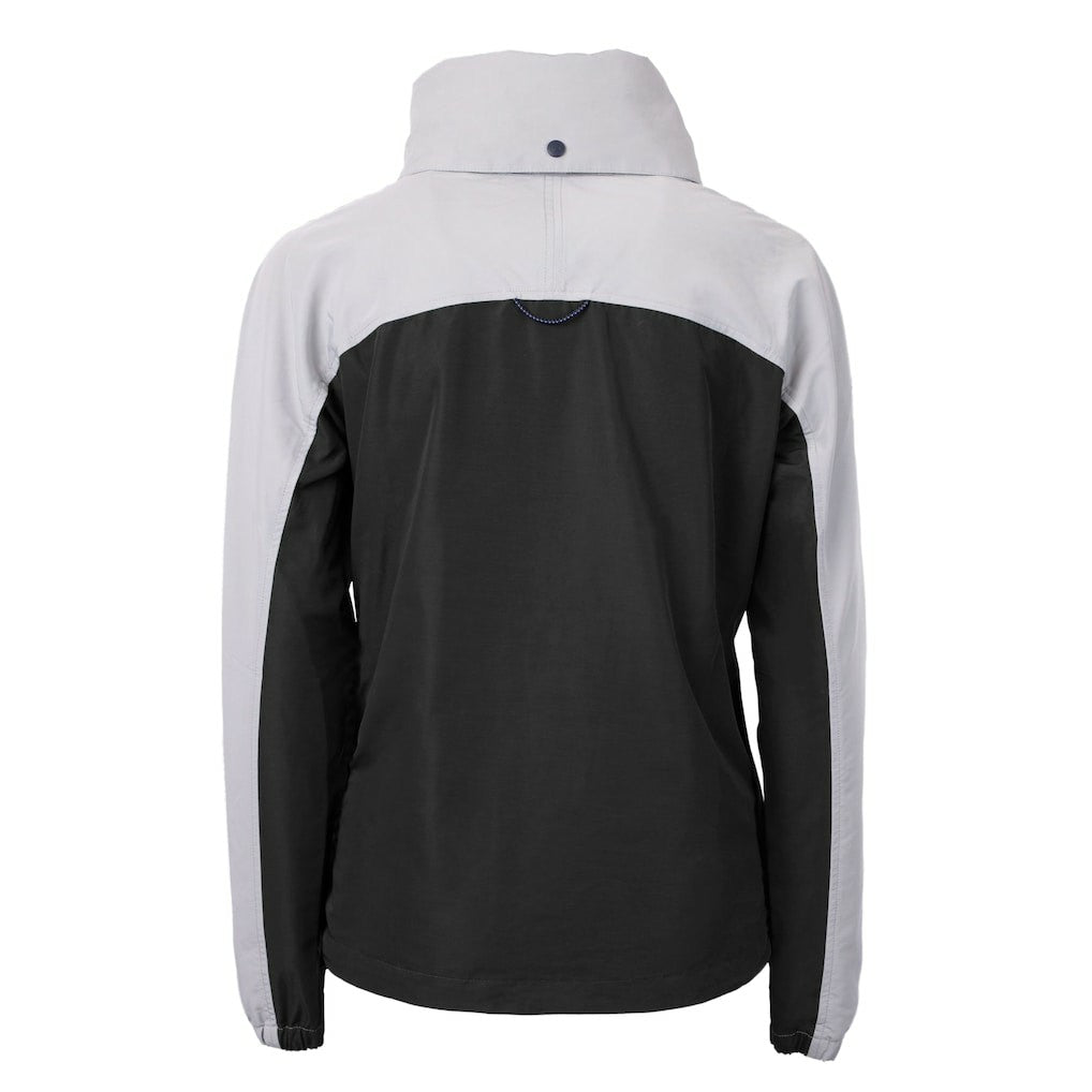 Baltimore Ravens Cutter & Buck Women's Charter Eco Recycled Half-Zip Hooded Anorak Jacket Black