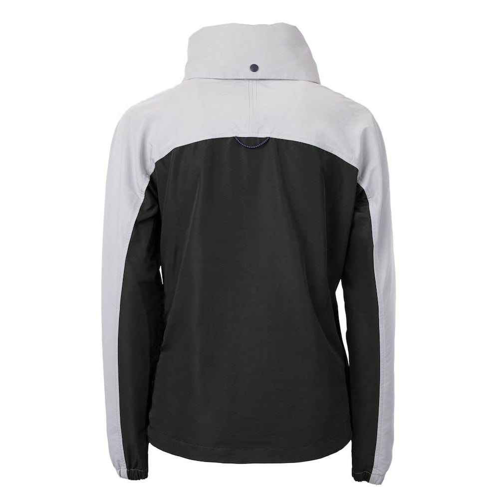 Buffalo Bills Cutter & Buck Women's Charter Eco Recycled Half-Zip Hooded Anorak Jacket Black