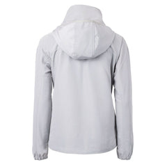 Green Bay Packers Cutter & Buck Women's Charter Eco Recycled Half-Zip Hooded Anorak Jacket Gray